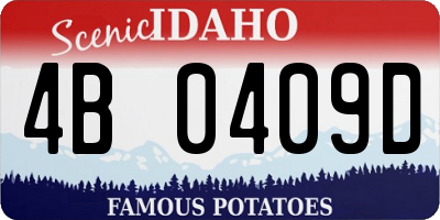 ID license plate 4B0409D