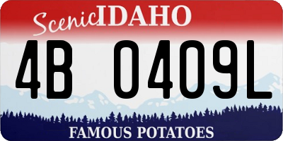 ID license plate 4B0409L