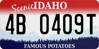 ID license plate 4B0409T