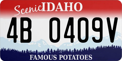 ID license plate 4B0409V