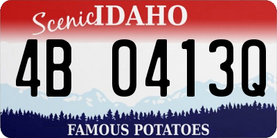 ID license plate 4B0413Q