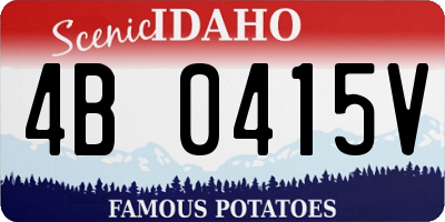 ID license plate 4B0415V