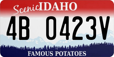 ID license plate 4B0423V