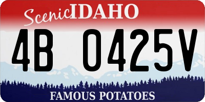ID license plate 4B0425V