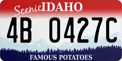 ID license plate 4B0427C