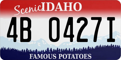 ID license plate 4B0427I
