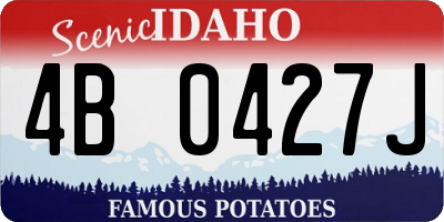ID license plate 4B0427J