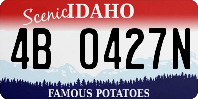 ID license plate 4B0427N