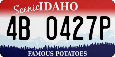 ID license plate 4B0427P