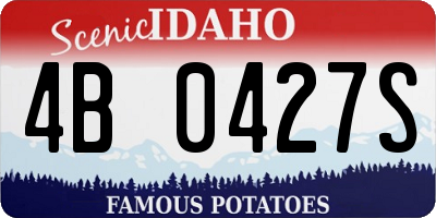 ID license plate 4B0427S