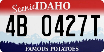 ID license plate 4B0427T