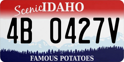 ID license plate 4B0427V