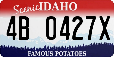 ID license plate 4B0427X