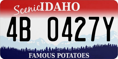 ID license plate 4B0427Y