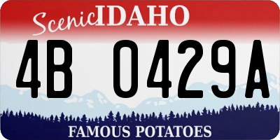 ID license plate 4B0429A