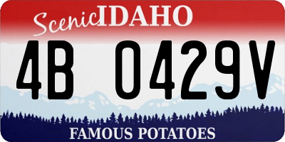 ID license plate 4B0429V