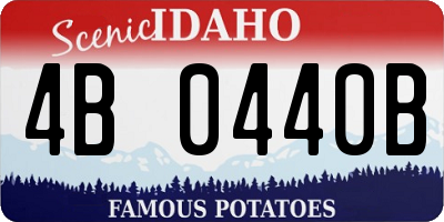 ID license plate 4B0440B