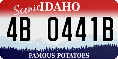 ID license plate 4B0441B
