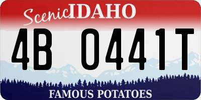 ID license plate 4B0441T