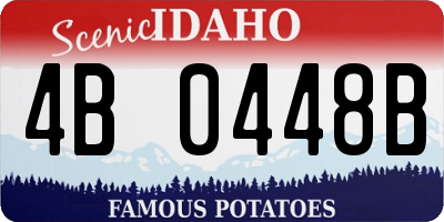 ID license plate 4B0448B