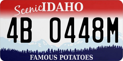 ID license plate 4B0448M