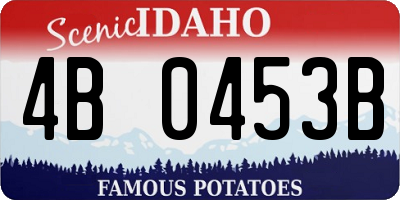 ID license plate 4B0453B