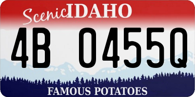 ID license plate 4B0455Q