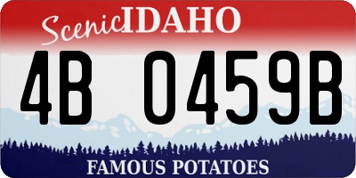 ID license plate 4B0459B