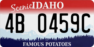 ID license plate 4B0459C