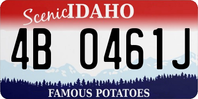 ID license plate 4B0461J
