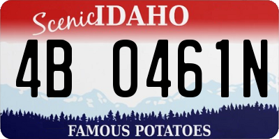 ID license plate 4B0461N
