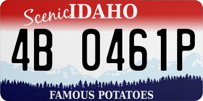 ID license plate 4B0461P