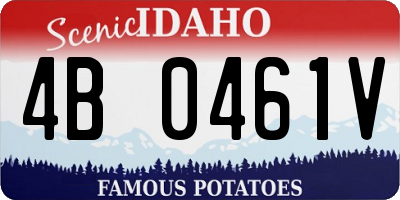 ID license plate 4B0461V
