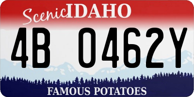 ID license plate 4B0462Y