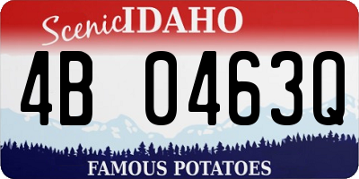 ID license plate 4B0463Q