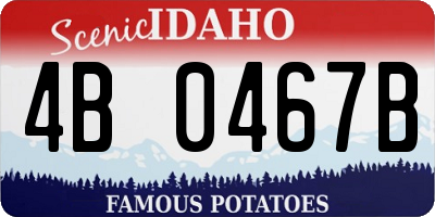 ID license plate 4B0467B
