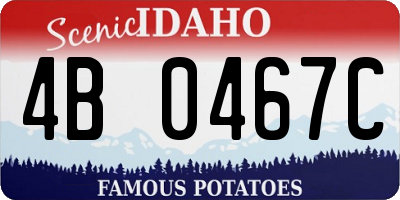 ID license plate 4B0467C