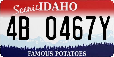ID license plate 4B0467Y