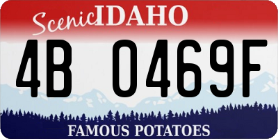 ID license plate 4B0469F