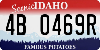 ID license plate 4B0469R