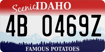 ID license plate 4B0469Z