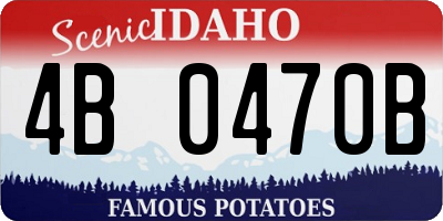 ID license plate 4B0470B