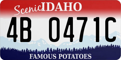 ID license plate 4B0471C