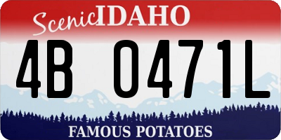 ID license plate 4B0471L