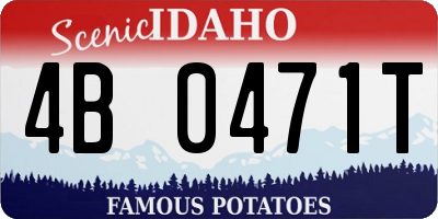 ID license plate 4B0471T
