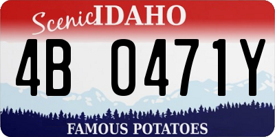 ID license plate 4B0471Y