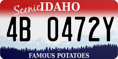 ID license plate 4B0472Y