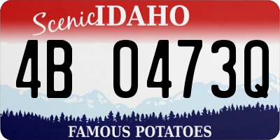 ID license plate 4B0473Q