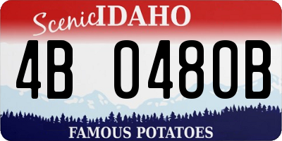 ID license plate 4B0480B