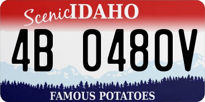 ID license plate 4B0480V